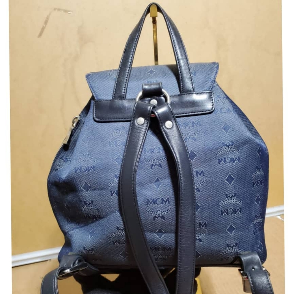 Authentic Mcm visetos Canvas/Leather Backpack - Picture 10 of 10